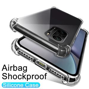 Xiaomi Redmi Note 10 10S 7 8 9 9S 7A 8A 9A 9C Poco F3 X3 Pro Nfc 클리어 커버 케이스 용 에어백 충격 방지 실리콘 케이스