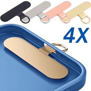 1/2/4PCS 범용 금속 전화 테더 탭 초박형 스테인레스 스틸 교체 전화 매는 밧줄 스트랩 카드 교수형 코드 탭