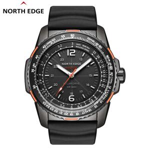 NORTH EDGE PHOTON 남자 디지털 군사 시계 방수 50M 남자 스포츠 손목 시계 태양 광 발전 빛나는 환경 시계
