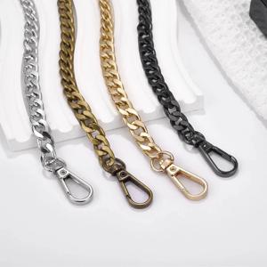 금속 알루미늄 가방 체인 교체 부품 액세서리, 손으로 짠 어깨 핸드백, DIY 수제 분리형 스트랩, 120 cm, 40cm