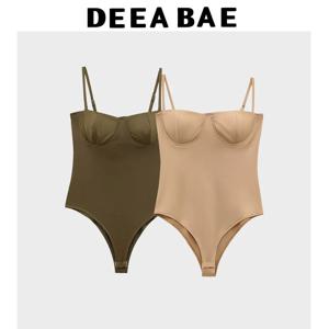 DEEABAE 가슴 쿠션이있는 매운 소녀 캐미솔 점프 슈트 섹시한 꽉 끼는 가랑이 TopTtrendy의 여성의 새로운 스타일