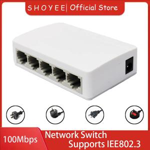 5 포트 기가비트 이더넷 스위치 10/100/1000Mbps 데스크탑 네트워크 스위치, 플러그 앤 플레이, 자동 MDI/MDIX, 홈 오피스용 RJ45 LAN 허브