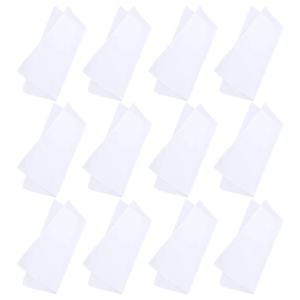 12 Pcs 면 손수건 순수한 흰색 스카프 스퀘어 타월 페인팅 타월 코튼 손수건 타이 염색 페인팅 타월