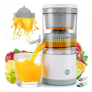 전기 과일 Juicer 휴대용 단일 오거 Juicer 과일 압착기 USB 충전 오렌지 레몬 과일 및 야채 주스 추출기