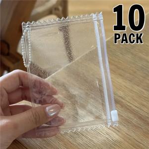 1-10Pcs INS 투명 캔디 가방 Photocard 홀더 고화질 Kpop 아이돌 사진 카드 슬리브 DIY 배지 주최자 디스플레이 가방