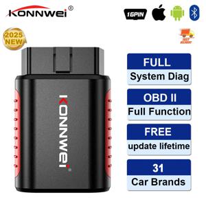 KONNWEI KDIAG Bluetooth 전체 시스템 자동 진단 도구 오일 재설정 배터리 일치 재설정 자동차 스캐너 코드 리더 평생 무료