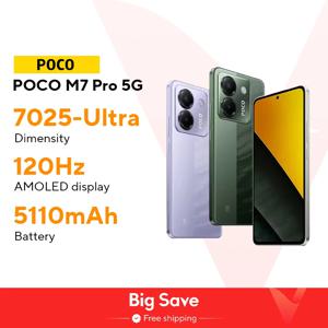 【월드 프리미어】POCO M7 Pro 5G 글로벌 버전 Dimensity 7025-Ultra 120Hz FHD+ 아이케어 AMOLED 디스플레이 50MP 카메라(OIS NFC 포함)