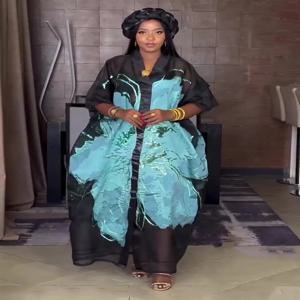 여성을위한 아프리카 드레스 전통적인 아프리카 의류 Dashiki Ankara 복장 가운 Abayas 가운 이슬람 Kaftan 맥시 롱 드레스 2025