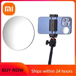 XIAOMI 스마트 폰 Selfie 미러 휴대용 재사용 가능한 디스크 스티커 유니버설리티 사진 비디오 Selfie Vlog 메이크업 For IPhone Samsung