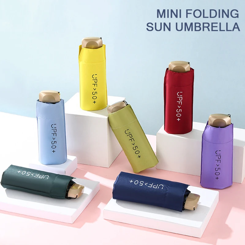 미니 Sunumbrella 포켓 우산 비닐 접이식 자외선 차단 차양 포켓 우산 캡슐 우산 zwq