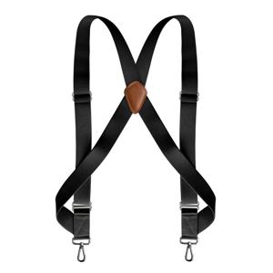남성용 트럭 운전사 멜빵, 헤비 듀티 작업, 3.5cm 넓은 X-백, 2 개의 측면 후크 클립, 조절 가능한 탄성 큰 키 바지 교정기