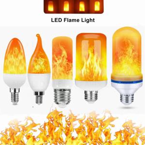 E27 E14 B22 LED 불꽃 전구 화재 램프 옥수수 전구 깜박이는 LED 조명 동적 불꽃 효과 3W 5W 9W AC110V 220VV 가정용 조명
