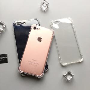 아이폰 5 5s 6s 6 7 8 플러스 X XR XS 11 12 13 14 Pro Max SE 2020 클리어 안티 노크 Dropproof 보호 케이스 용 소프트 TPU 케이스 지우기