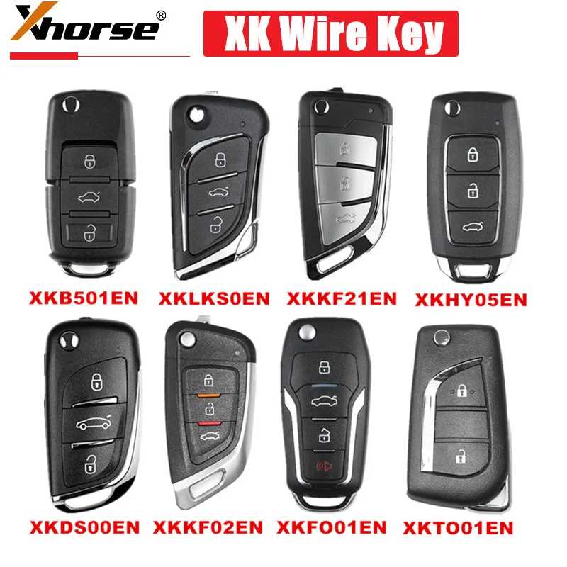 Xhorse XK 와이어 원격 키 XKB501EN XKLKS0EN XKKF21EN XKHY05EN XKDS00EN XKKF02EN XKFO01EN XKTO01EN VVDI2용