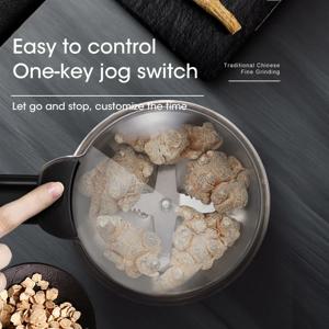 하우즐린 400W 다기능 주방 시리얼 견과류 콩 향신료 곡물 분쇄기 전기 커피 그라인더
