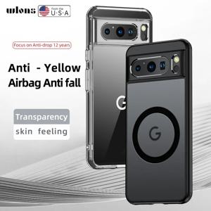2025 Google Pixel 9 Pro 8 8A 7 10 용 패션 마그네틱 케이스 Pixel 9A 7A 용 무딘 폴란드어 무선 충전기 커버 안티 노크 케이스