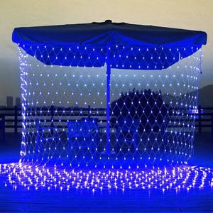 그물 LED 문자열 조명 8 모드 220V 1.5x1.5m 3X2M 2X2M 축제 크리스마스 장식 새해 웨딩 파티 야외 방수