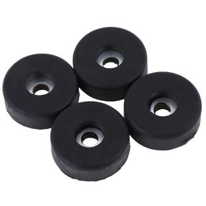 블랙 범용 테이프 고무 패드 피트 범퍼 와셔, 외부 직경: 30 mm 구멍 직경: 5 mm 높이: 10mm, 4 개