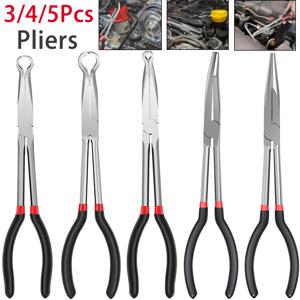3/5Pcs 호스 그리퍼 플라이어 탄소강 점화 플러그 제거 펜치 롱 핸들 자동차 전기 분리 플라이어 라디에이터 호스 클램프