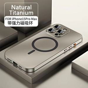 아이폰 13, 12, 14, 15, 16 프로 맥스 플러스용 메탈 프레임 휴대폰 케이스, 럭셔리 알루미늄 PC 후면 패널 휴대폰 커버, 아이폰 15, 16 프로 맥스용