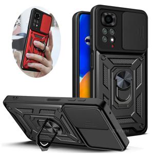 Xiaomi Redmi Note 13 12 11 Pro Plus 11s 12s 군용 범퍼 링 커버 용 슬라이드 카메라 렌즈 보호대 갑옷 케이스