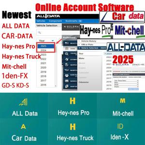 2025 온라인 계정 Alldata 자동차 데이터 다이어그램 최신 자동차 정비 소프트웨어 (작업장용) 모든 데이터 Haynes PRO 모바일/PC 지원