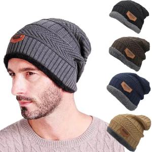 Beanies 남자 겨울 모자 여자 니트 모자 남자 모자 겨울 비니 모자 Gorro 두꺼운 따뜻한 무모한 모피 보닛 망