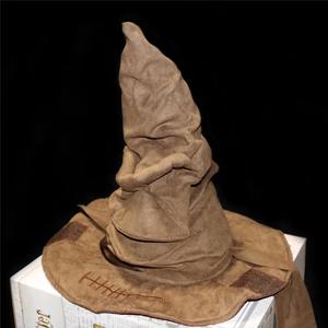 패션 영화 마녀 마법사 모자 포터 정렬 모자 가죽 할로윈 파티 소품 드레스 모자 남자 코스프레 의상 액세서리