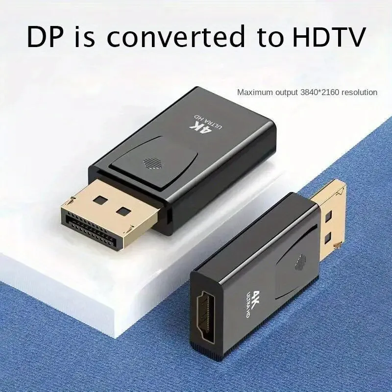 DP-HDTV 4K 커넥터 DisplayPort DP 남성-HDTV 여성 어댑터 변환기 컴퓨터 TV 노트북 용 비디오 오디오 플러그 스위치