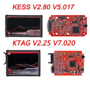 온라인 EU 레드 KESS V2 KTAG V5.017 2.80 무제한 ECU 칩 튜닝 키트 K 태그 V7.020 2.25 OBD OBD2 자동차 ECU 프로그래머 도구