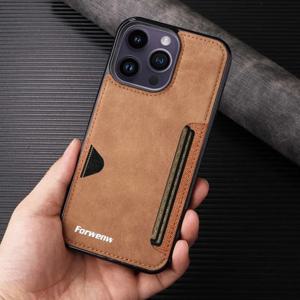 레트로 카드 홀더 전화 케이스 iPhone 16 15 14 13 12 11 Pro Max 16E 미니 XS XR SE 7 8 Plus Busines 지갑 PU 가죽 커버