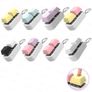 키보드 키 장난감 스트레스 릴리프 DIY 손가락 단추 어린이를위한 Fidget 장난감 성인 파티 선물 키 체인 Keycap 안티 스트레스 장난감