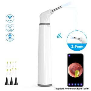 무선 검이경 귀 카메라 3.9mm 1080P HD WiFi 귀 범위, 어린이 및 성인용 6개의 LED 조명 지원 Android 및 iPhone