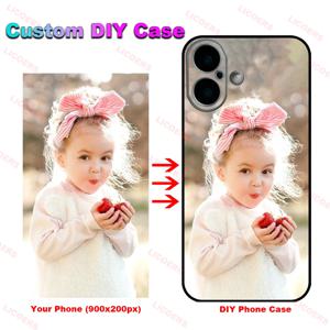 iPhone 16 Pro Max 16Plus 16e 커버 용 맞춤형 케이스 DIY Personaliz 사진 그림 이름 로고 편지 인쇄 소프트 충격 방지 쉘