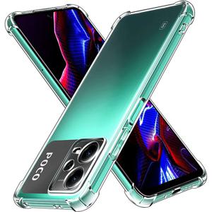 Poco F5 Pro F4 GT F3 X3 X5 Pro 소프트 폰 뒷면 커버용 충격 방지 전화 케이스