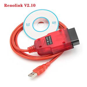 Renolink V2.10 OBD2 ECU 프로그래머 도구 키 코딩 ECM Reno Link for Renault OBDII 자동차 진단 도구