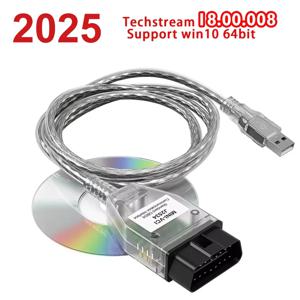 OBD2 자동 진단 스캐너 MINI VCI (도요타 J2534 TIS Techstream V18.00.008 미니 vci FTDI 칩 OBD2 자동 진단 케이블)