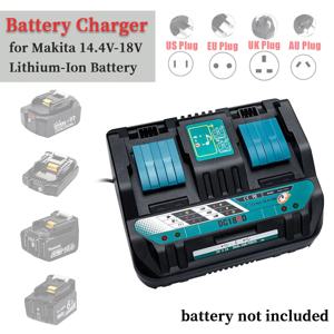 Makita 14.4V-18V 리튬 이온 배터리 용 18V DC18RD 듀얼 포트 배터리 충전기 BL1415 BL1430 BL1830 BL1840 BL1850 BL1850B