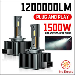 D3S LED D1S 헤드라이트 HID 전구 D4S D2S D1R D4R D2R D3R 슈퍼 밝은 D 시리즈 전구 플러그 앤 플레이 터보 LED 전구 자동차 6000K