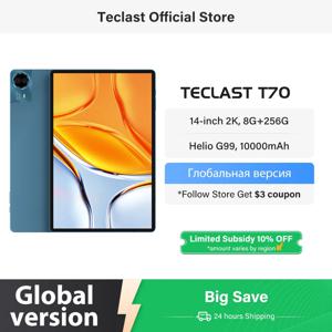 【월드 프리미어】Teclast T70 태블릿 14인치 FHD 디스플레이 안드로이드 14 MTK Helio G99 8GB/256GB 10000mAh 배터리 18W 4G LTE 글로벌 버전