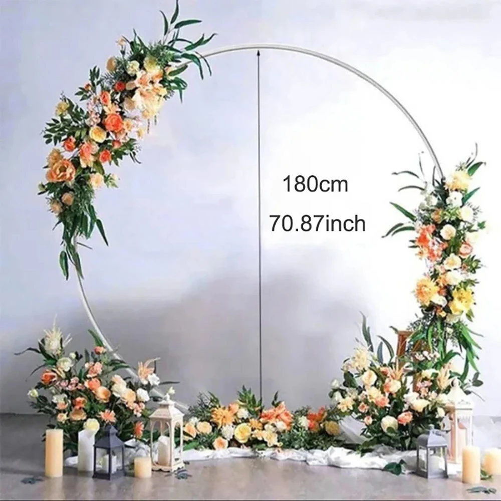 1pc 라운드 풍선 아치 플라스틱 DIY 화환 프레임 홀더 풍선 스탠드 서클 기본 생일 파티 웨딩 장식 베이비 샤워
