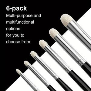 6pcs 미니어처 페인팅 드라이 브러쉬 세트 스케일 모델 용 전문 모델러의 페인트 브러시 에나멜 판타지에 이상적