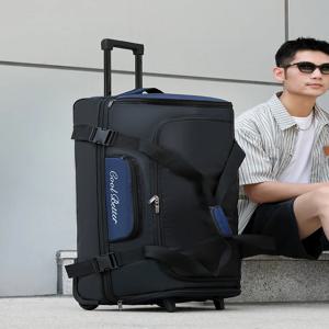 대용량 수하물 가방 여행 의류 보관 배낭 휠 가방 접이식 옥스포드 천 남여 청소년 여행 가방