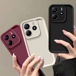 샤오미 레드미 노트 14 4G 케이스, 레드미 노트 14 4G 폰 케이스, 매트 백 커버, 피부 느낌 보호 충격 방지 케이스