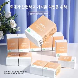 휴대용 소형 팩 360매 대형 손수건 종이 목재 펄프 타월 저렴한 팩 수명 종이 티슈 사용