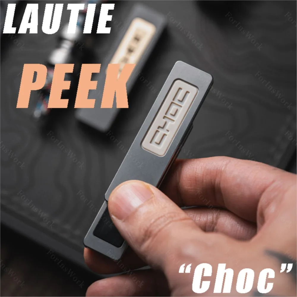 LAUTIE PEEK Choc 기계식 푸시 슬라이더 SpyWars 시리즈 Antistres Toys 금속 슬라이더 Fidget