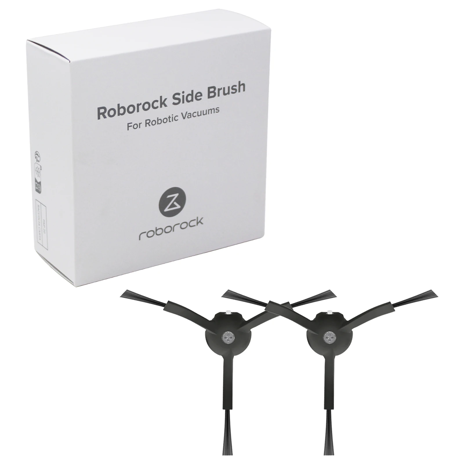 Roborock Q5 Q7 Q8,S8,S8+,S8 pro ultra,S8 max/maxV ultra진공 청소기용 기존 Roborock 사이드 브러시*2개(검은색)