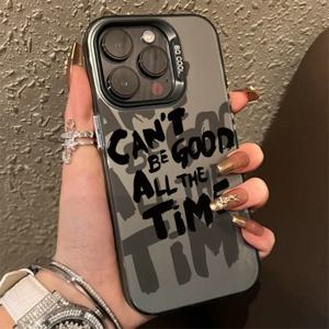 더블 섀도우 성격 지저분한 영어 전화 케이스 For IPhone 16 Pro Max 15 14 13 12 11 커버 케이스 Funda Coque Bumber Shell