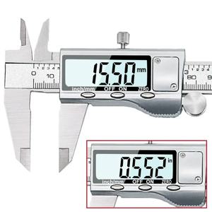TON09 6인치 150mm 스테인리스 스틸 전자 디지털 버니어 캘리퍼스 금속 마이크로미터 측정기