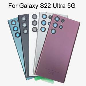 삼성 갤럭시 S22 울트라 5G용 후면 유리 커버, 후면 도어 교체용 하드 배터리 케이스, 접착제가 포함된 후면 하우징 커버